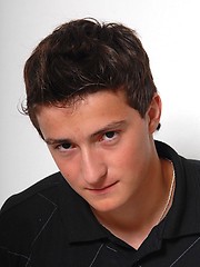 Innocent euro teen boy in first adult casting