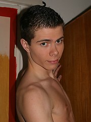 Amateur twink boy solo session