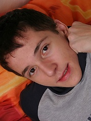 Euro twink jerkoff his teen cock