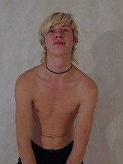 Mark - long haired blond boy is jerking