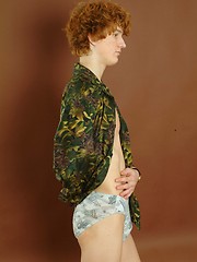 Alex - Smooth redhead twink posing