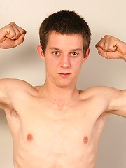 Solo masturbation of pretty european boy