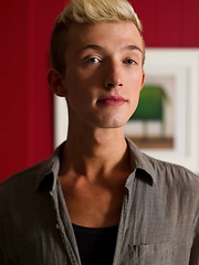 His cute smirk, smooth skinny body disguise the intensity in which he rubs his impressive dick