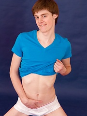 Joel Martin, cute straight basketball player poses for the first time