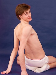 Joel Martin, cute straight basketball player poses for the first time