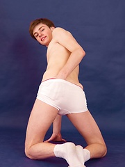 Joel Martin, cute straight basketball player poses for the first time