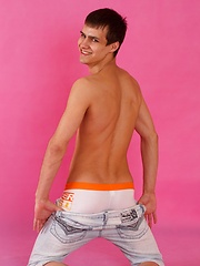 Very sexual straight teen guy Johnny Fox first-time performance