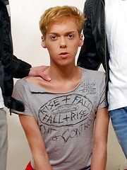 Young Blond Gets A Double-Dicked Raw Fuck From His Horny Stud Buddies!