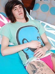 Cute Blond Gets Worked On By His Mate Sex-Toys & Oversized Raw Dick!