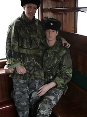 It's First-Class Travel All The Way As Benjamin Dunn Gives His Army Pal A Hard Raw Fuck!