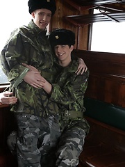 It's First-Class Travel All The Way As Benjamin Dunn Gives His Army Pal A Hard Raw Fuck!