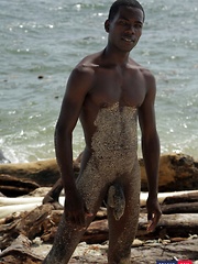 Beach-Time Fun For Mike James As He Sucks & Fucks Devon LeBron's Mammoth Black Dick!